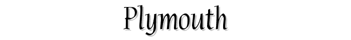 Plymouth font