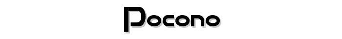 Pocono font