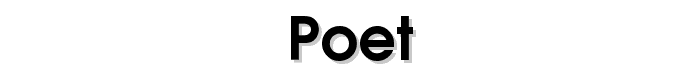 Poet font