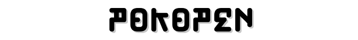 Pokopen font