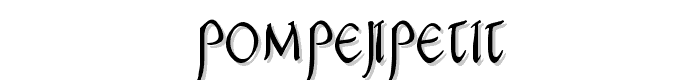 PompejiPetit font