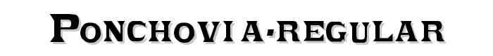 PonchoVia Regular font