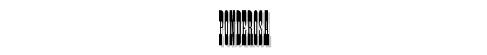 Voorbeeld van de Ponderosa font