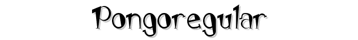 PongoRegular font