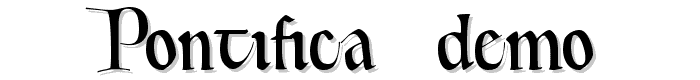 Vorschau von Pontifica%20Demo Schrift