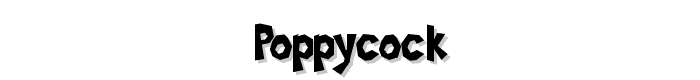Poppycock font