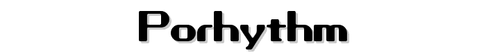 Porhythm font