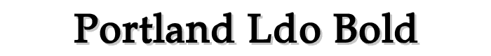 Portland LDO Bold police