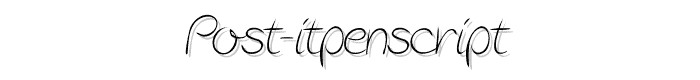 Post-itPenscript font