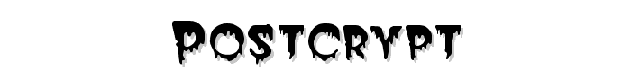 PostCrypt font