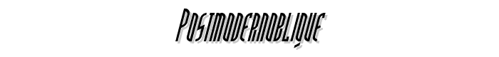 PostModernOblique font