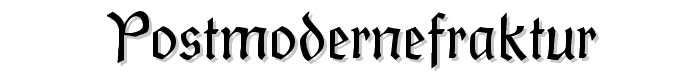 PostmoderneFraktur font