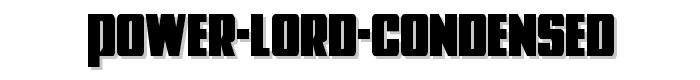 Power Lord Condensed font