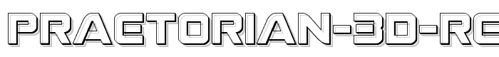 Praetorian 3D Regular font