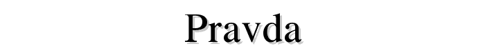 Pravda font