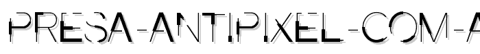 Presa ANTIPIXEL COM AR font