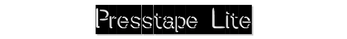 Presstape%20Lite font