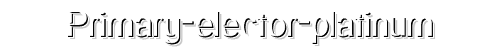 Primary%20Elector%20Platinum font