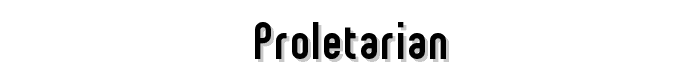 Proletarian font