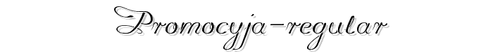 Promocyja Regular font