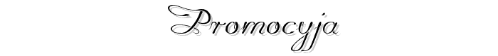 Promocyja font