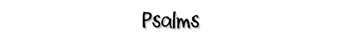 Psalms font