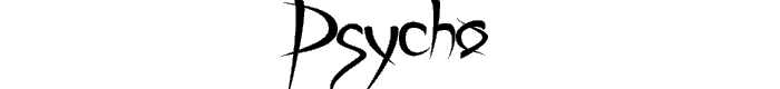 Psycho font