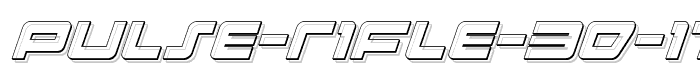 Pulse Rifle 3D Italic font