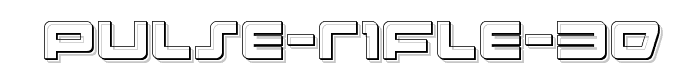 Pulse Rifle 3D font