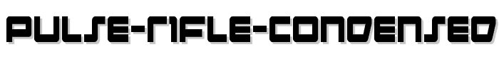 Pulse Rifle Condensed font