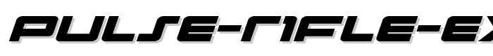 Pulse Rifle Expanded Italic font