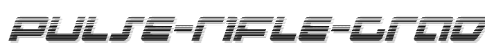 Pulse Rifle Gradient Italic font