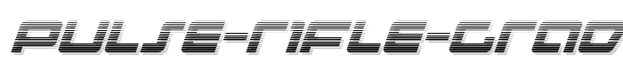 Pulse Rifle Gradient Italic police