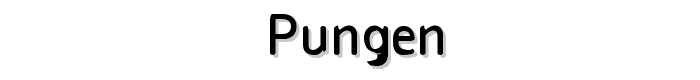 Pungen font