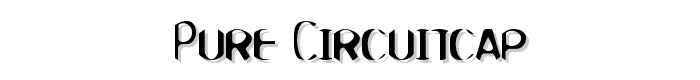 Pure-CircuitCap font