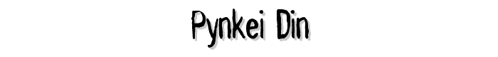 Pynkei_DIN font