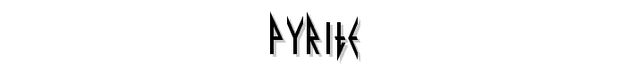 Pyrite font