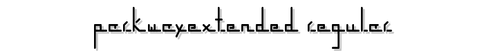 parkwayextended%20Regular font