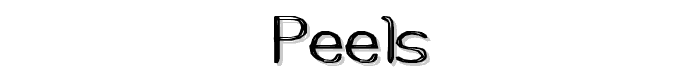 peels font