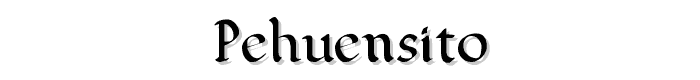 pehuensito font