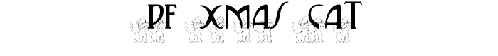 pf_xmas_cat font