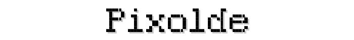 pixolde font