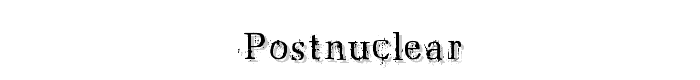 postnuclear font