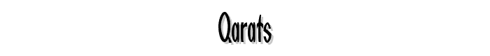 Qarats font