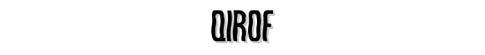 Qirof font