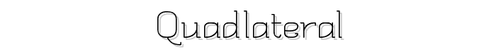 Quadlateral font
