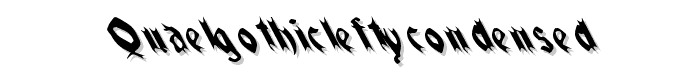 QuaelGothicLeftyCondensed font