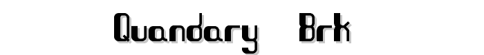 Quandary%20-BRK- font