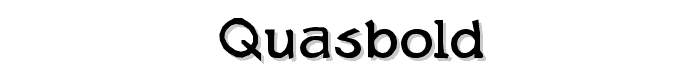 Quasbold font