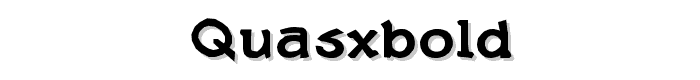 Quasxbold font